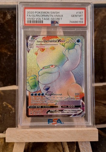 Galarian Darmanitan VMAX graded PSA 10 for sale on eBay