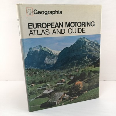 European Motoring Atlas And Guide Vintage c1965 Geographia Maps Travel Tourist