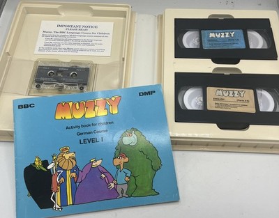 Muzzy Level 1 - VHS German Early Advantage BBC Language Courses 1990 VHS