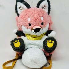 Mochila de felpa Little Softs de zorro de gasa con bandana grande nueva