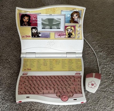 Vintage MGA Entertainment Lil' Bratz learning laptop and wired mouse. For parts