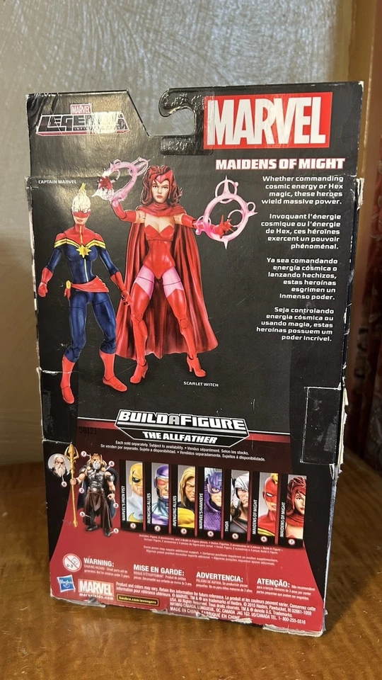 Marvel Legends AllFather Wave Scarlet Witch - Sin capa ODIN - EMBALAJE USADO Foto 4 de 4