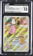 Chansey 187/167 Illustration Rare CGC 10.0 Gem Mint