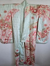Japanese Silk KIMONO Robe ,Furisode,KIMONO Dress,Wedding KIMONO. 127