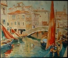 Willibald KARL (1916-1997) View of Chioggia.
