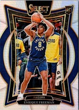 2024-25 Panini Select - Concourse Enrique Freeman #80 Silver Prizm (RC)
