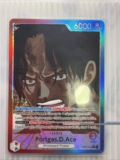 One Piece Portgas D. Ace Alt Art Leader OP13-002 L English Carrying on His Will