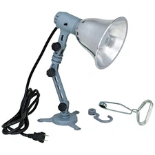 LUMAPRO 5NKR5 Task Light,Articulating,60 W,Gray 5NKR5