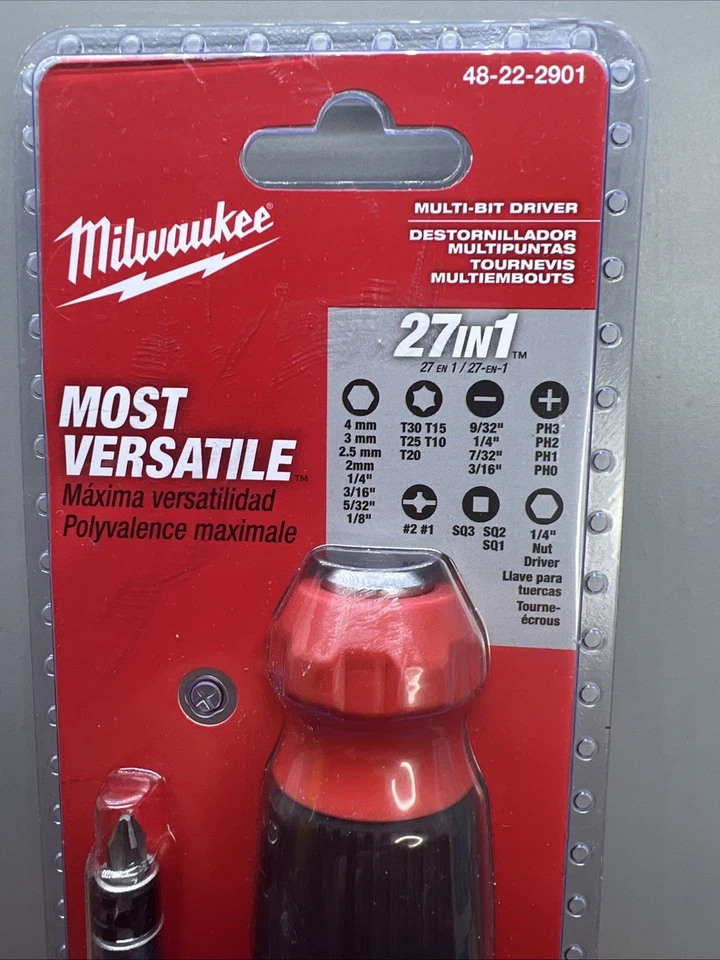 Milwaukee 27-In-1 Multi-Bit Screwdriver 48-22-2901 New Sealed - Image 2 of 4