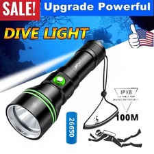 Dive Lights Scuba P70 LED Diving Flashlight High-brightness Underwater Lights US