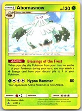 Abomasnow 4 R Forbidden Light Pokemon NM