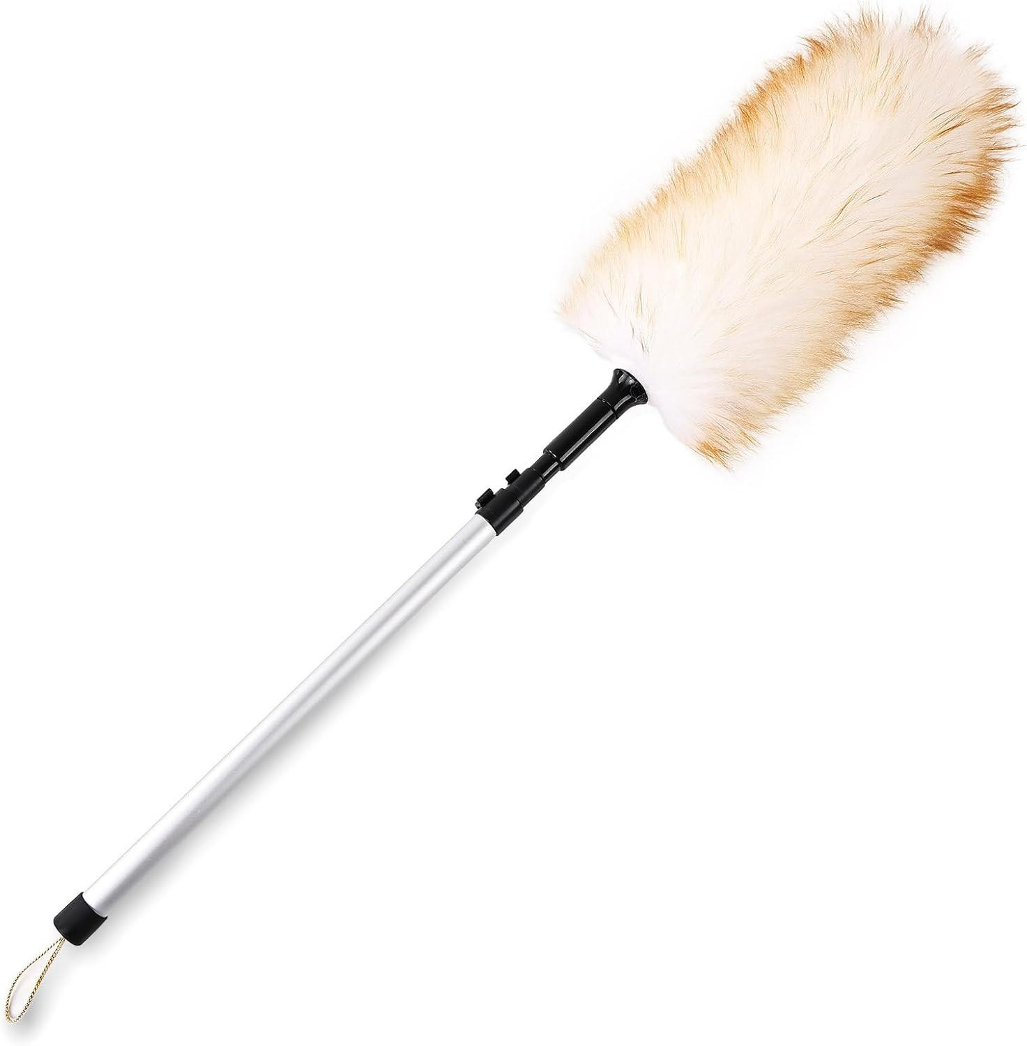 Lambswool Extendable Duster 29-110 Inch, Anti-Static Flexible Head, Stainless St