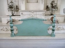 GORGEOUS Old Vintage French Salvaged Cut HEADBOARD Use as Wall Decor