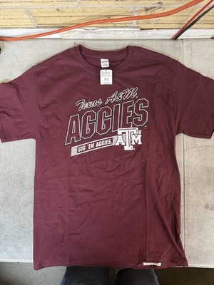 NEW Officially Licensed Texas A&M Auggies Maroon NCAA Tee Shirt Sample Size: M