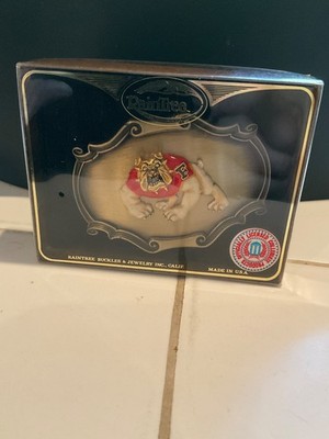RARE Raintree Made In USA Vintage Bulldog Belt Buckle NEW OLD STOCK 1978
