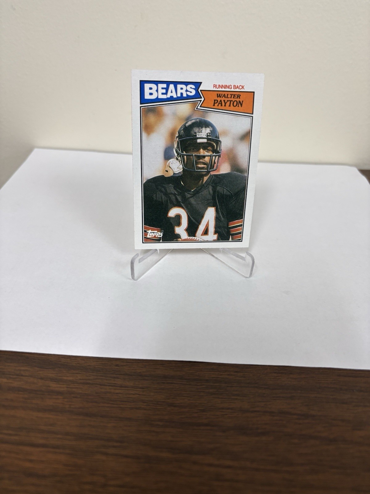1987 TOPPS #46 WALTER PAYTON Bears HOF FOOTBALL CARD - NM