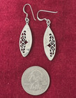Sterling Silver Malachite Earrings - French Hook Style Ear wire — photo 2