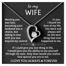 Momavo Jewelry To My Wife - the best thing that ever 14k White Gold Finish