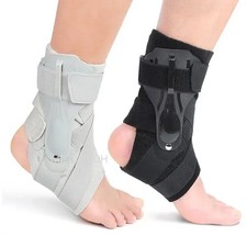 Image of Ankle Brace Support with Side Stabilizers Men Women Sprain Recovery Splint