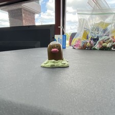 Tomy Pokemon Diglett Plastic Figurine Brown Green Pink Pokemon Franchise #15