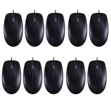 10PK USB Computer Mouse Wired Optical 1000 DPI Lightweight  Comfortable