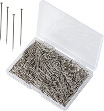 500Pcs Flat Head Sewing Pins, 1 Inch Straight Pins for Fabric, Heavy Duty Stainl