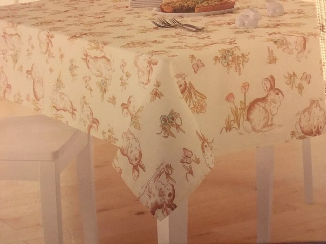 Celebrate Easter Together Bunny Rabbit 60" X 102" Oblong ...