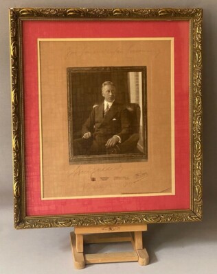 Antikes deutsches Kaiserreich Präsentation signiertes Foto Prinz Wilhelm Hohenzollern