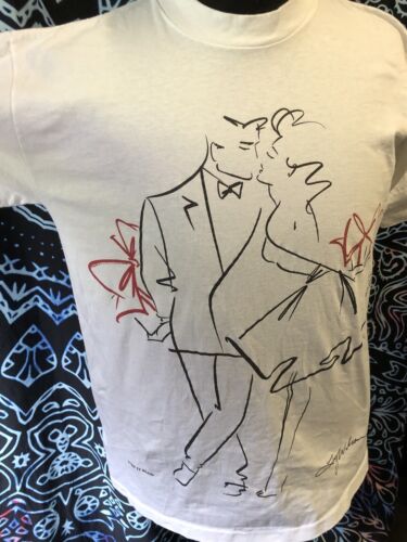 Vintage Ty Wilson Single Stitch 1990 Art Shirt Whi