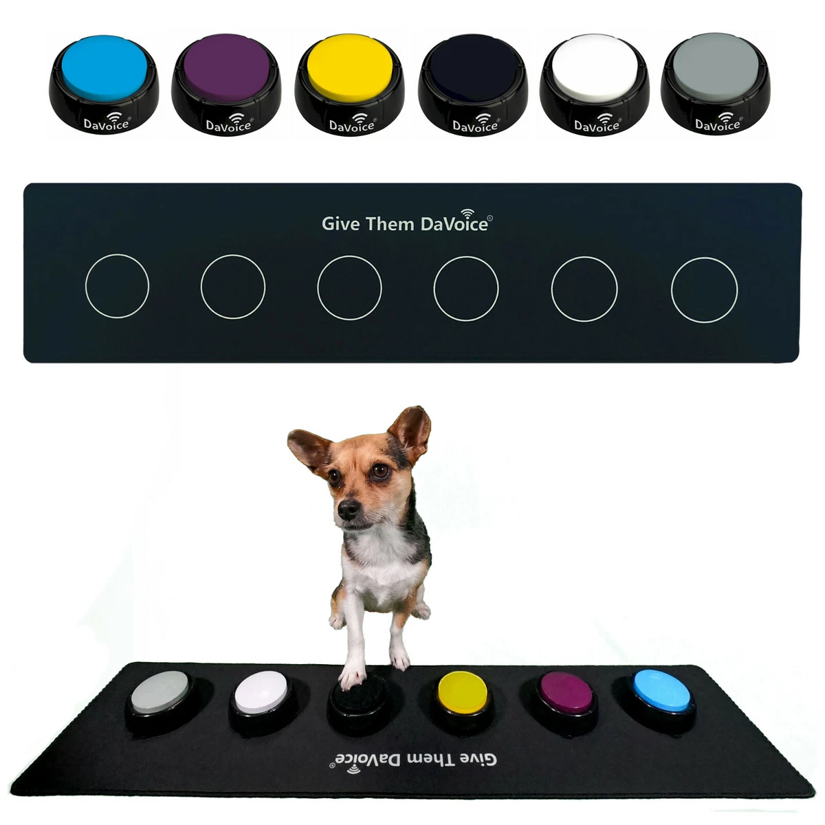Dog on sale sound buttons