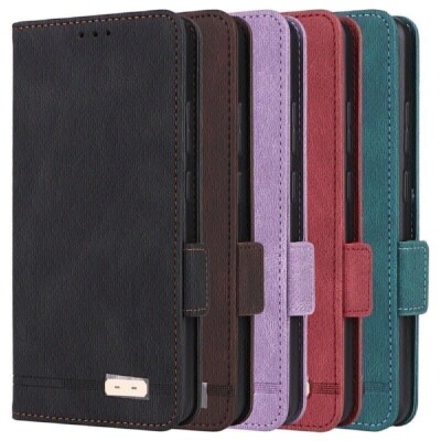 Luxury Retro Flip Leather Card Slots Cover Wallet Case For Realme 14 Pro 5G