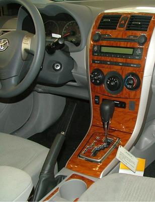 09 10 11 12 13 Toyota Corolla Ce Le S Interior Burl Wood Dash Trim Kit Ebay