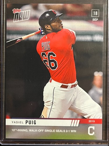 2019 Topps Now 865 Yasiel Puig