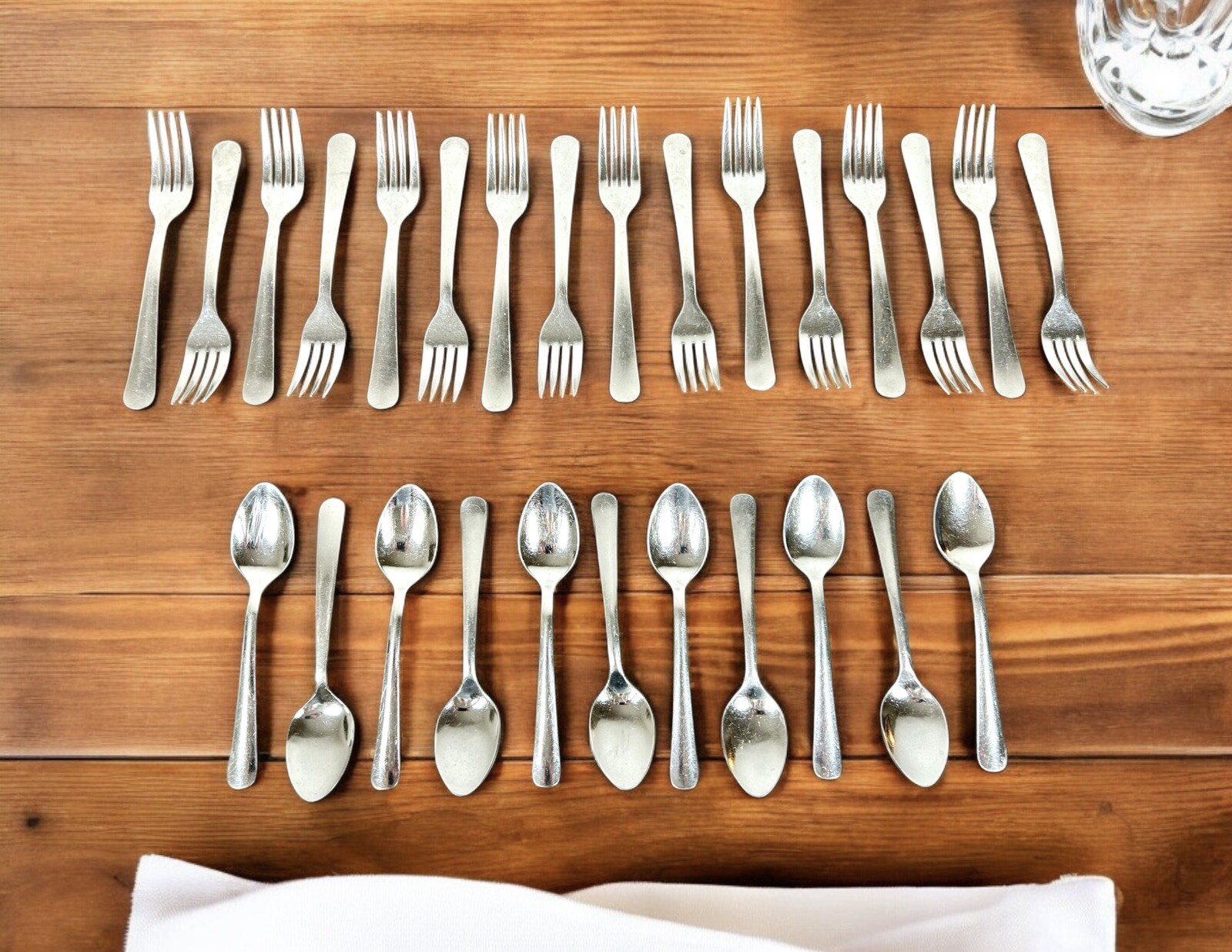 Lot Of 27 Walco Stainless 18CR Resturant Silverware Flatware Forks & Spoons