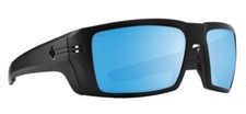 Spy Optic REBAR Sunglasses - Matte Black ANSI / BOOST POLAR ICE Blue Mirror NEW