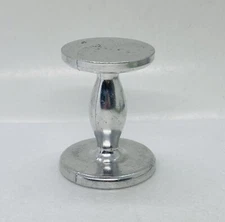 Vintage Abstract Aluminum Double Sided Figurine Display Stand Unique Art Decor X