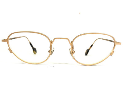 Vintage la Eyeworks Eyeglasses Frames BIG QUEENIE 452 Matte Gold Round 46-22-130