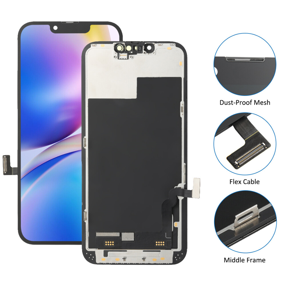 For iPhone 13 TFT LCD Display Touch Screen Digitizer Frame