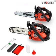 V-MODEST 12 INCH Bar NEW 2511 Top Handle Gas Chainsaw 25cc 2-Stroke Climbing Saw