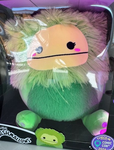 SDCC 2022 Squishmallows Delilah Dinosauro Grigio, Jazwares Esclusiva Edizione Limitata
