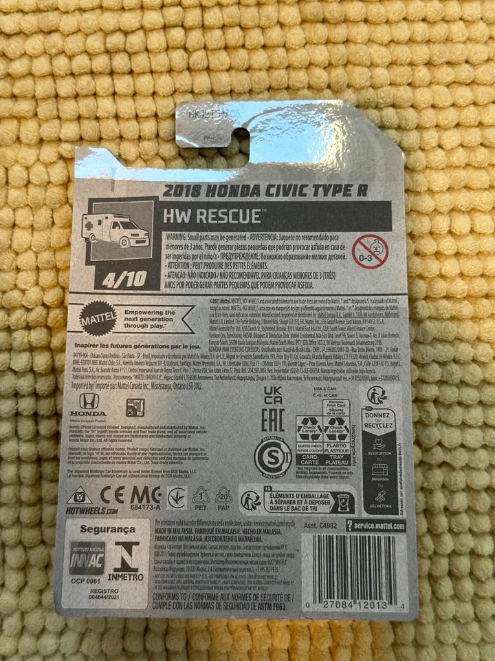 Hot Wheels 2023 | 2018 Honda Civic Type R | HW Rescue 4/10 |  - Image 3 of 4