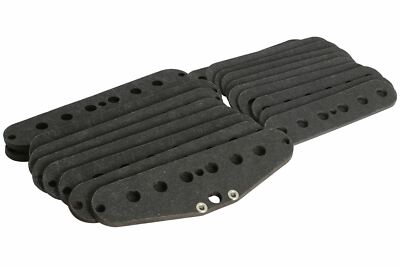 Strat Pickup Flatwork Set for .195'' diameter magnets - Black - 10 SETS