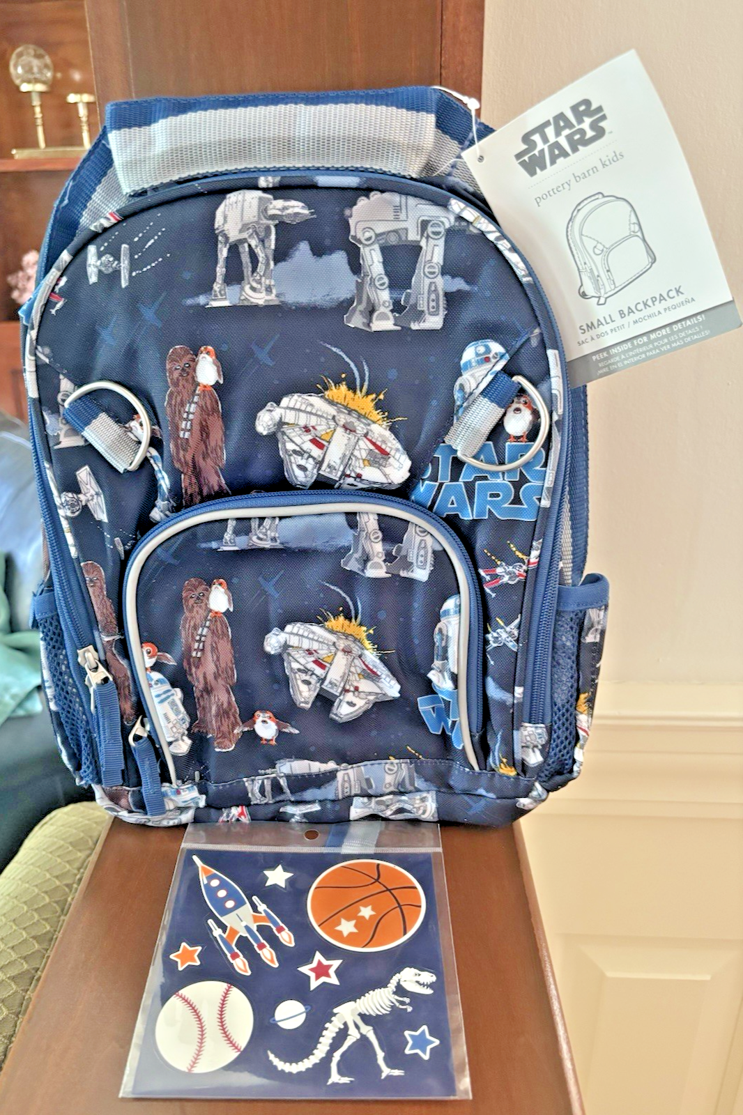 PONY ZAINO Pottery Barn scuola Disney STAR WARS SOLO Mandalorian Grogu viaggio + 
