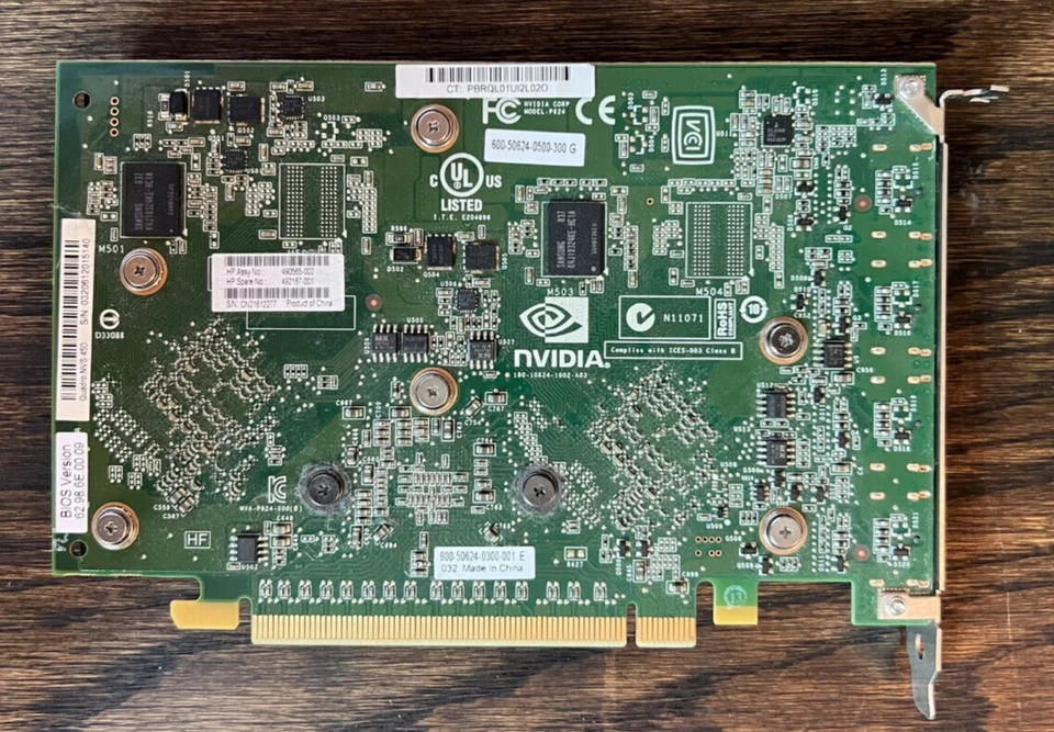 HP NVIDIA Quadro NVS 450 512MB GDDR3 PCI Express 2.0 x16 492187-001 490565-002 - Image 4 of 4