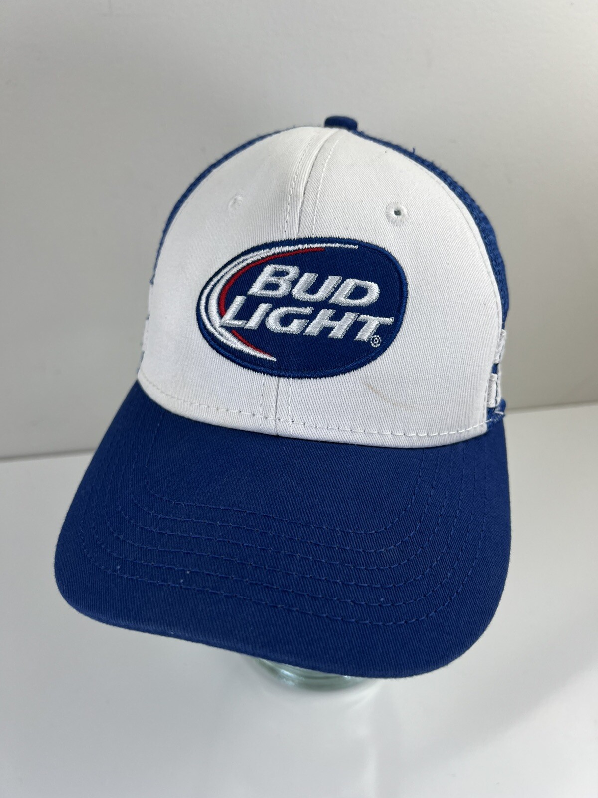 Bud Light Embroidered Patch Meshback Snapback Tru… - image 3