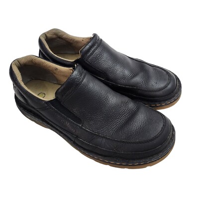 Dr. Doc Martens Orson Mens 12 Slip On Oxford Shoes Pebbled Leather