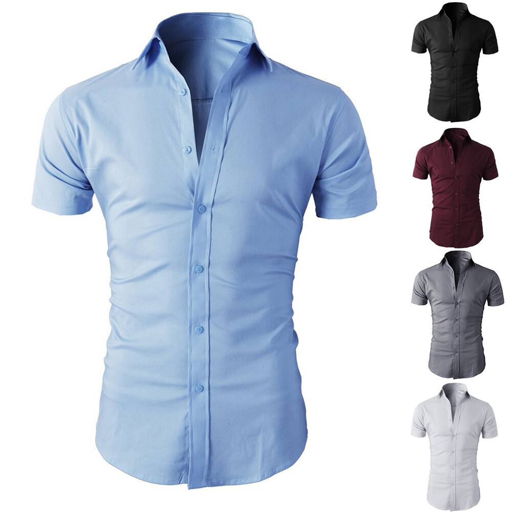 men's slim fit casual shirts