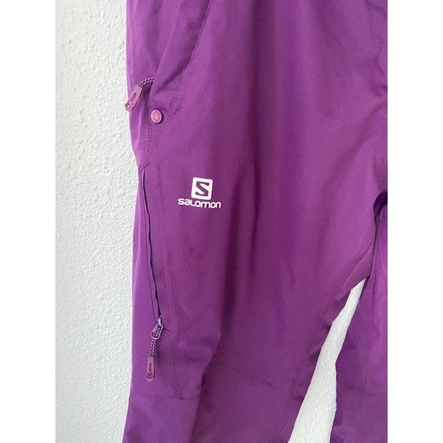 Salomon pantaloni da sci viola donna vita regolabile pelle adancedSkin secca taglia M