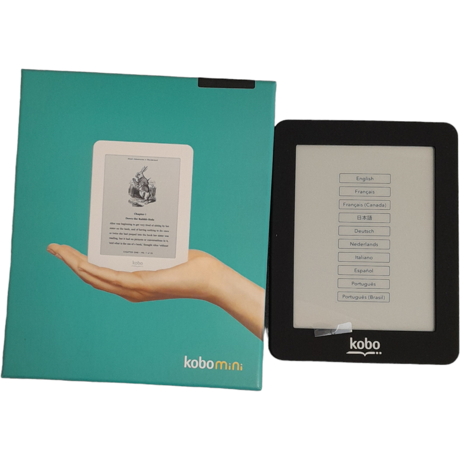 Kobo Mini Ereader N705 5 inch Black Boxed Working eBay