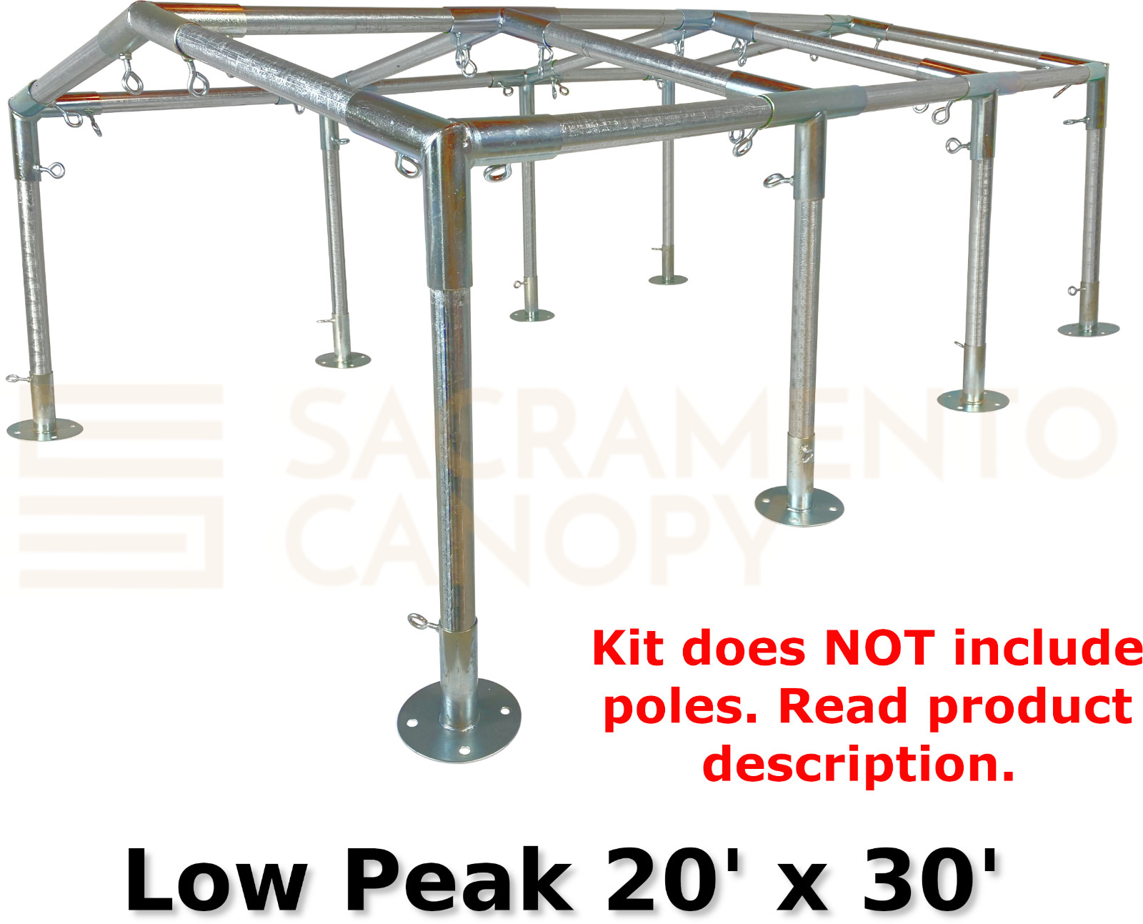 Fittings Kits (20' Wide Width), Diy Carport & Greenhouse, 1-1/2"